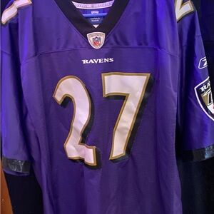 Reebok Purple and Black NFL Jersey